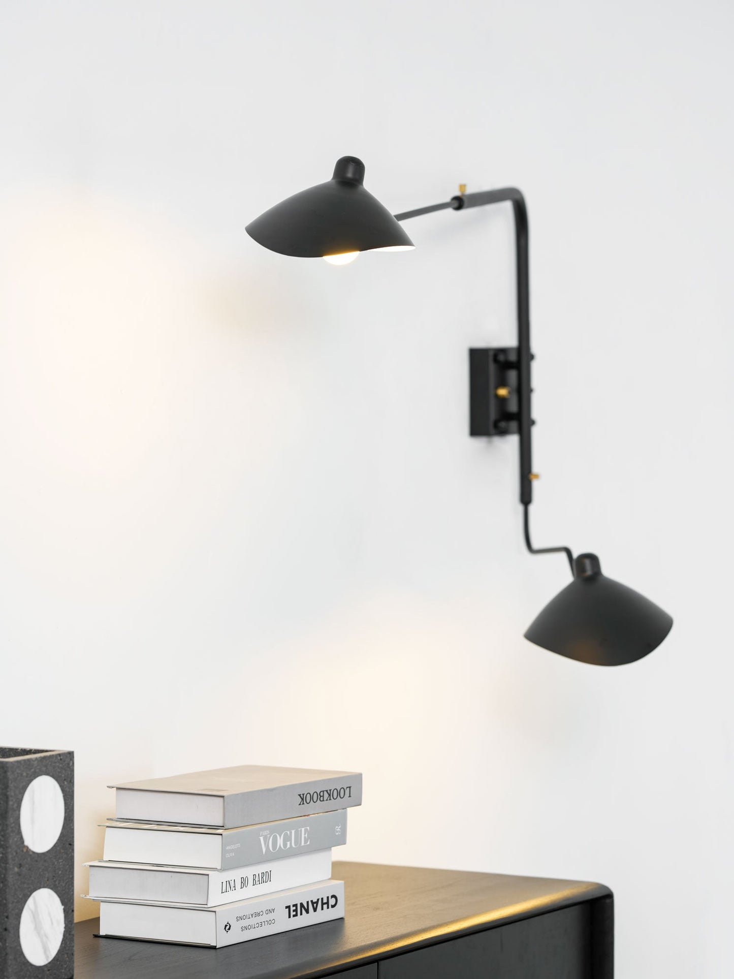Wandlamp Retro met Draaibare Kap en Verstelbare Zwenkarm