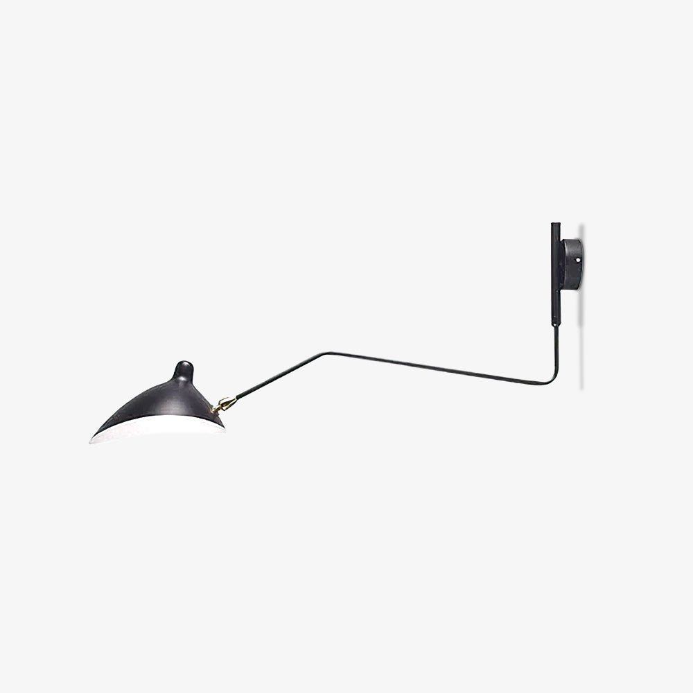 Wandlamp Retro met Draaibare Kap en Verstelbare Zwenkarm