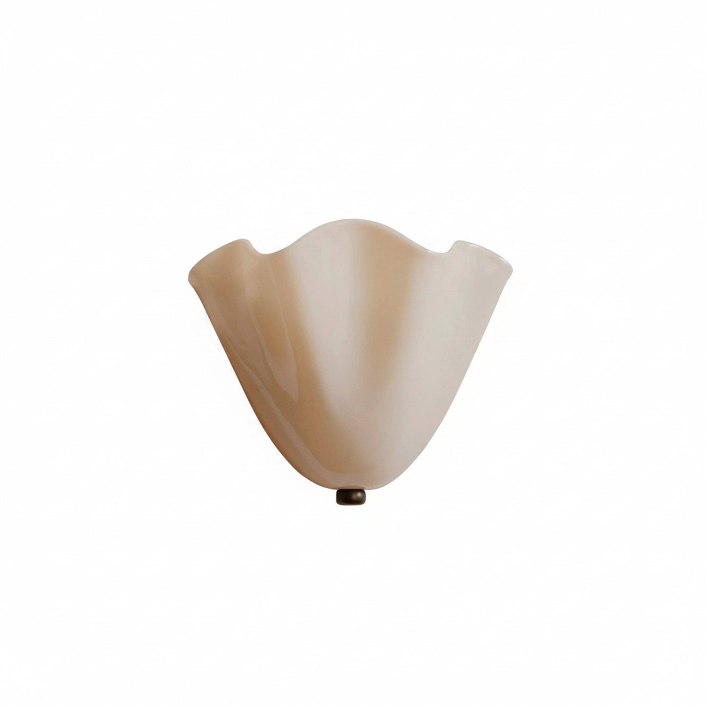 Wandlamp Retro met Golvende Glazen Kap