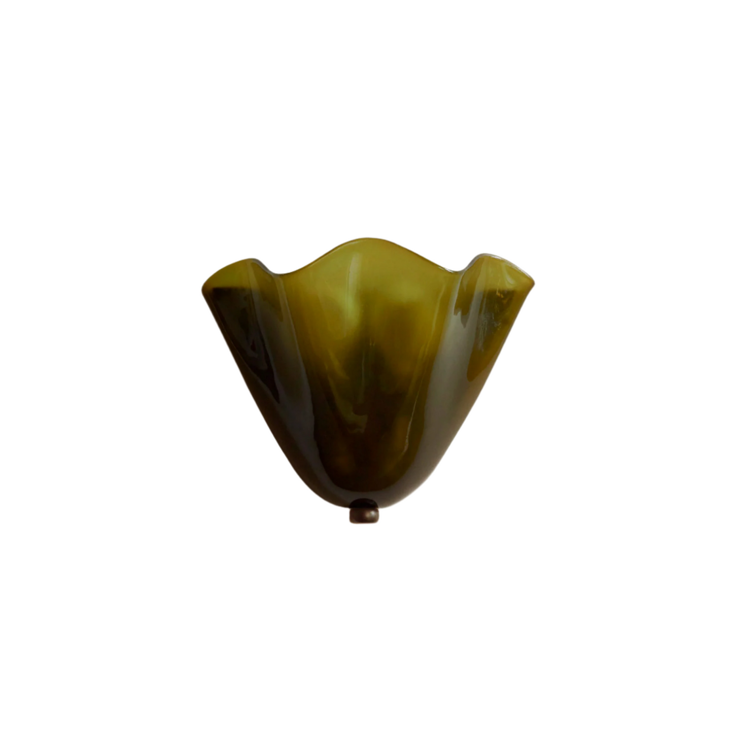 Wandlamp Retro met Golvende Glazen Kap