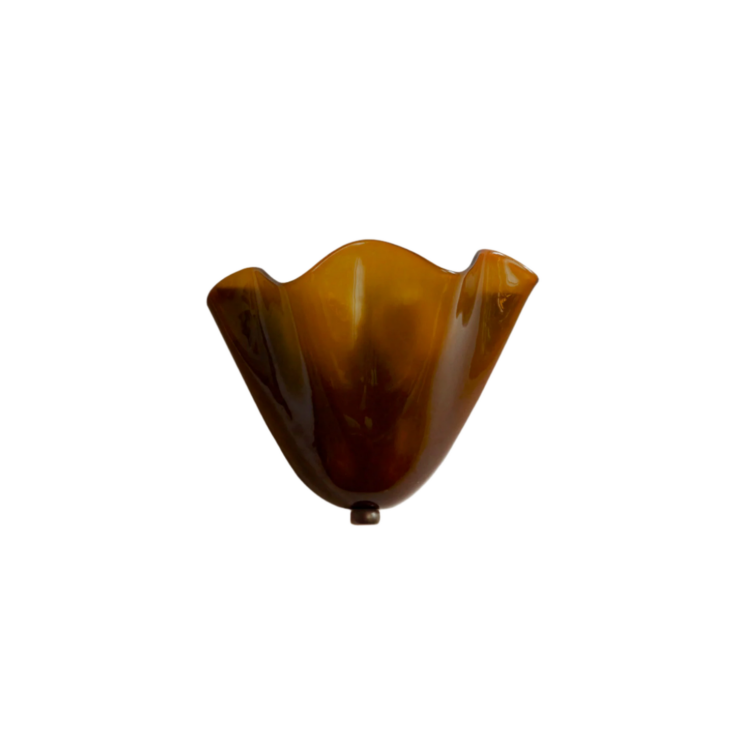 Wandlamp Retro met Golvende Glazen Kap