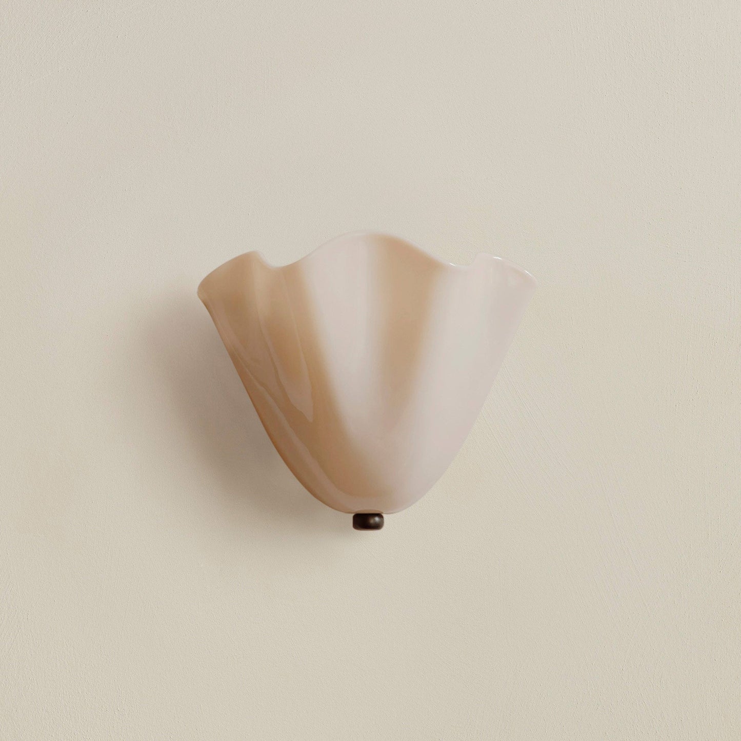 Wandlamp Retro met Golvende Glazen Kap