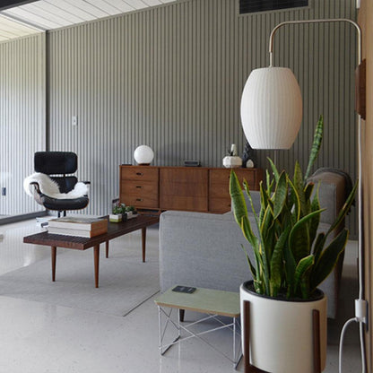 Wandlamp Retro met Verstelbare Arm en Bolvormige Kap met Trekschakelaar