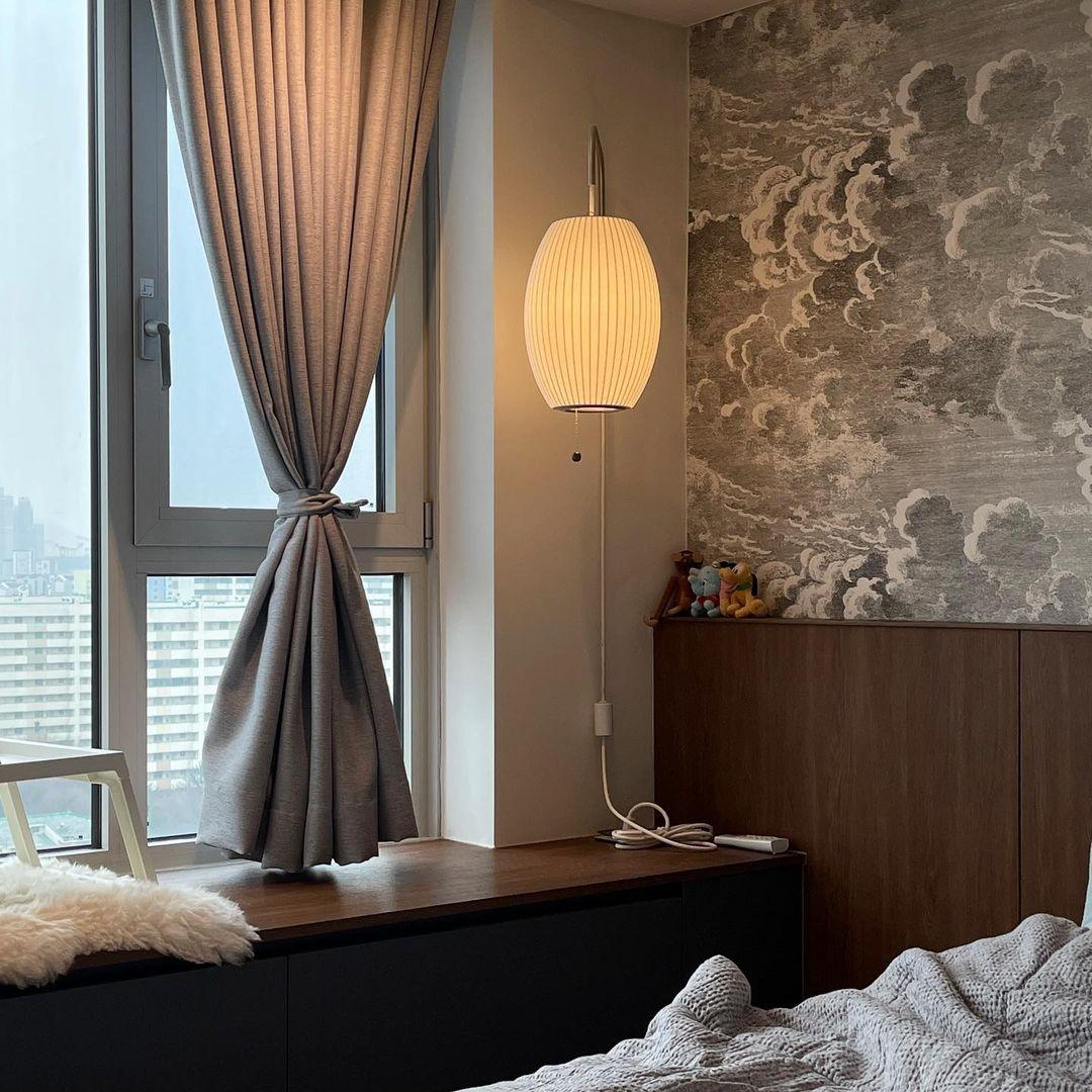 Wandlamp Retro met Verstelbare Arm en Bolvormige Kap met Trekschakelaar