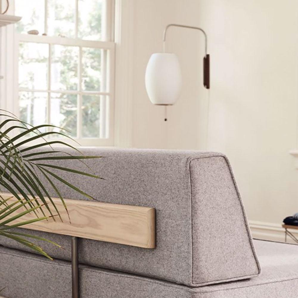 Wandlamp Retro met Verstelbare Arm en Bolvormige Kap met Trekschakelaar