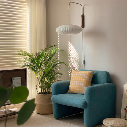 Wandlamp Retro met Verstelbare Arm en Bolvormige Kap met Trekschakelaar ##POS:46##