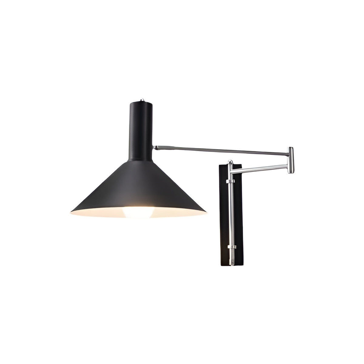 Wandlamp Retro met Zwenkarm en Verstelbare Kap