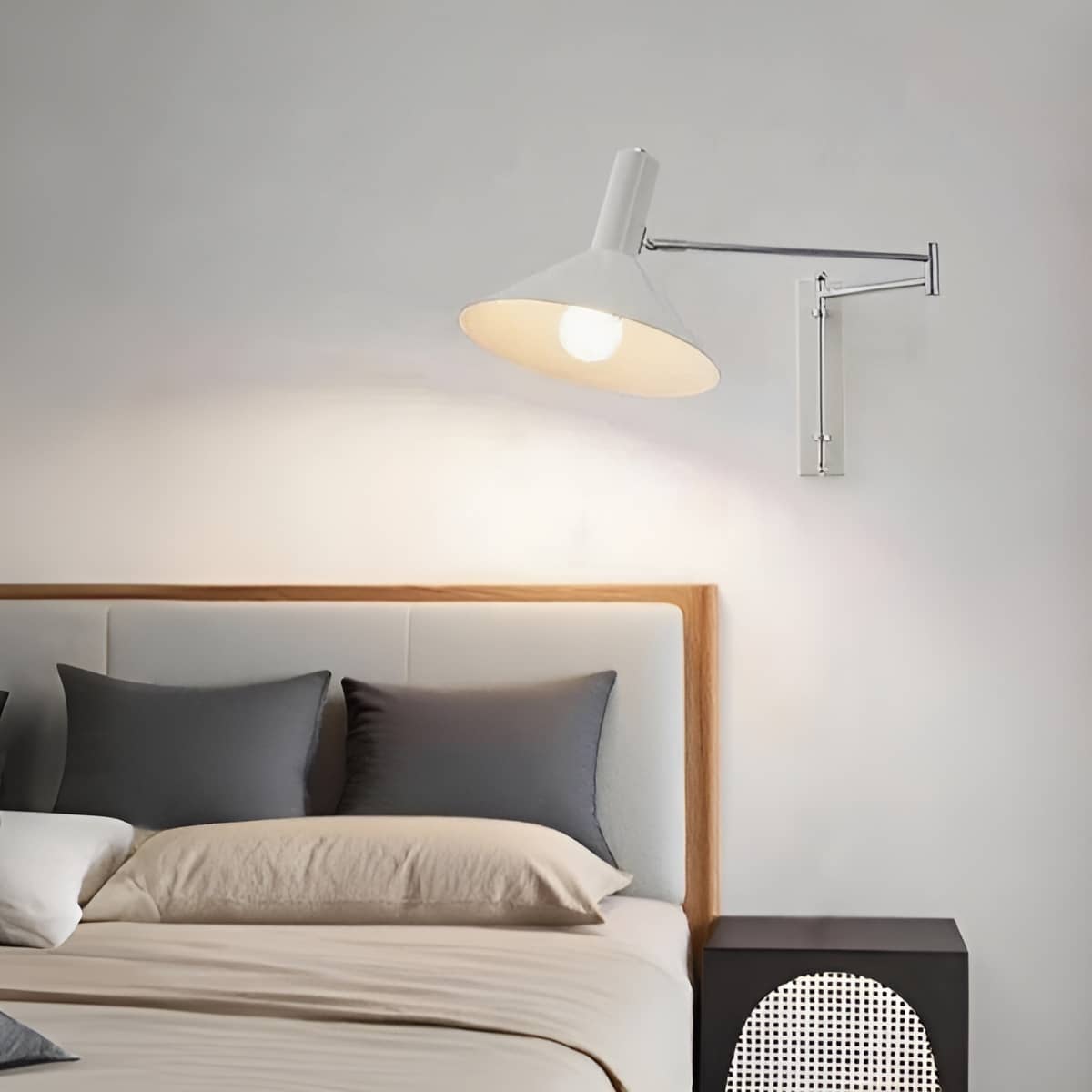 Wandlamp Retro met Zwenkarm en Verstelbare Kap ##POS:5##