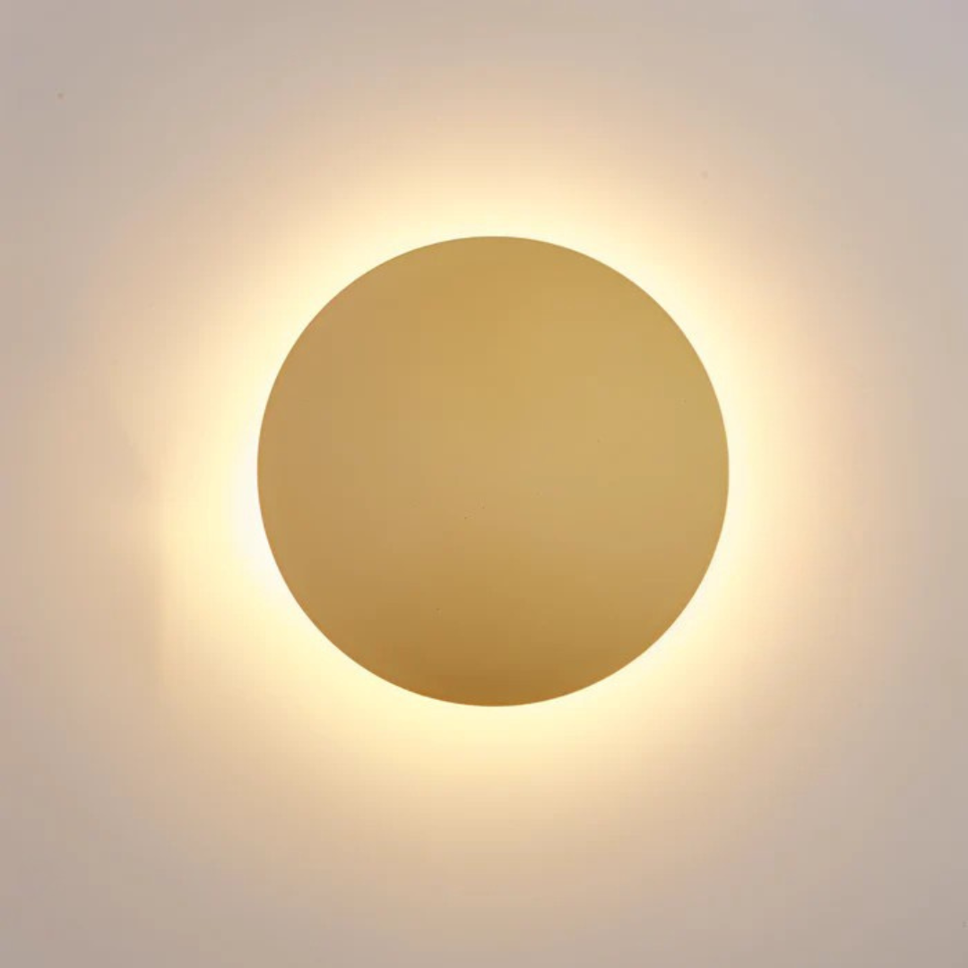 Wandlamp Rond Minimalistisch met LED Halo-effect
