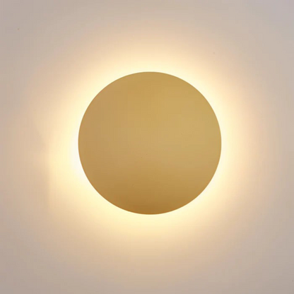 Wandlamp Rond Minimalistisch met LED Halo-effect