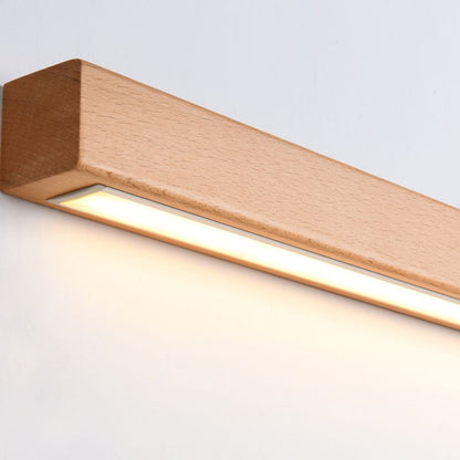 Wandlamp Scandinavisch Lineair LED met Houten Behuizing