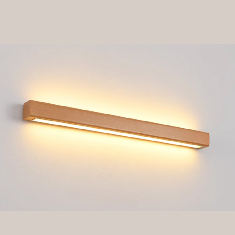 Wandlamp Scandinavisch Lineair LED met Houten Behuizing