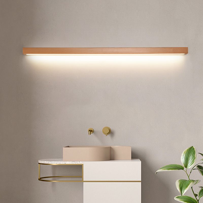 Wandlamp Scandinavisch Lineair LED met Houten Behuizing