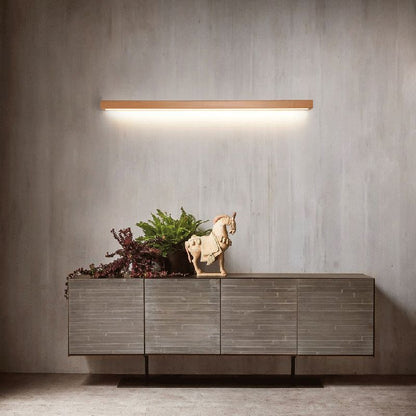 Wandlamp Scandinavisch Lineair LED met Houten Behuizing