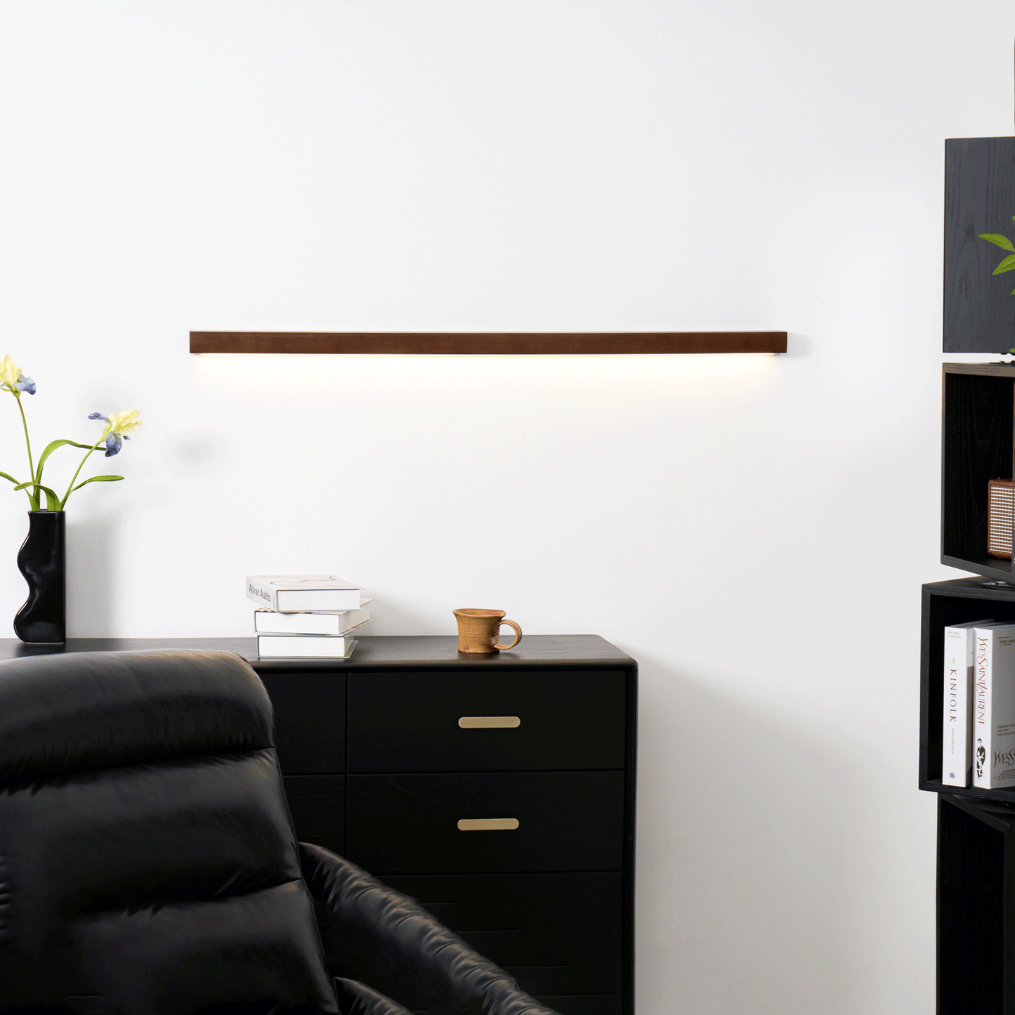 Wandlamp Scandinavisch Lineair met Geïntegreerde LED en Dubbele Montagemogelijkheid
