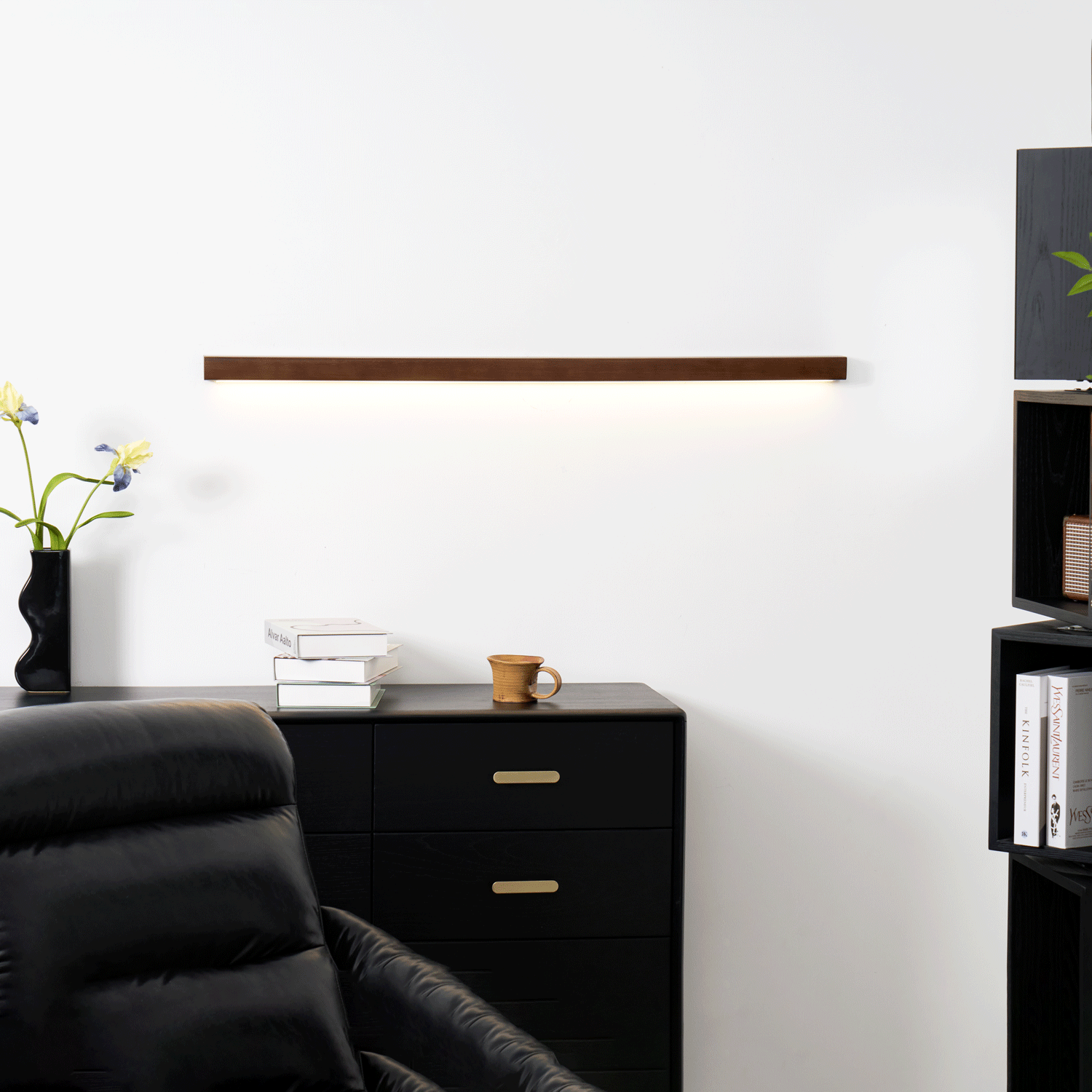 Wandlamp Scandinavisch Lineair met Geïntegreerde LED en Dubbele Montagemogelijkheid