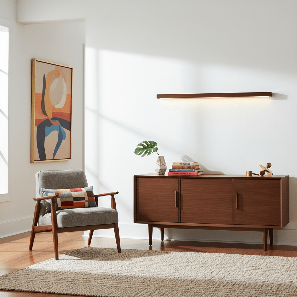 Wandlamp Scandinavisch Lineair met Geïntegreerde LED en Dubbele Montagemogelijkheid