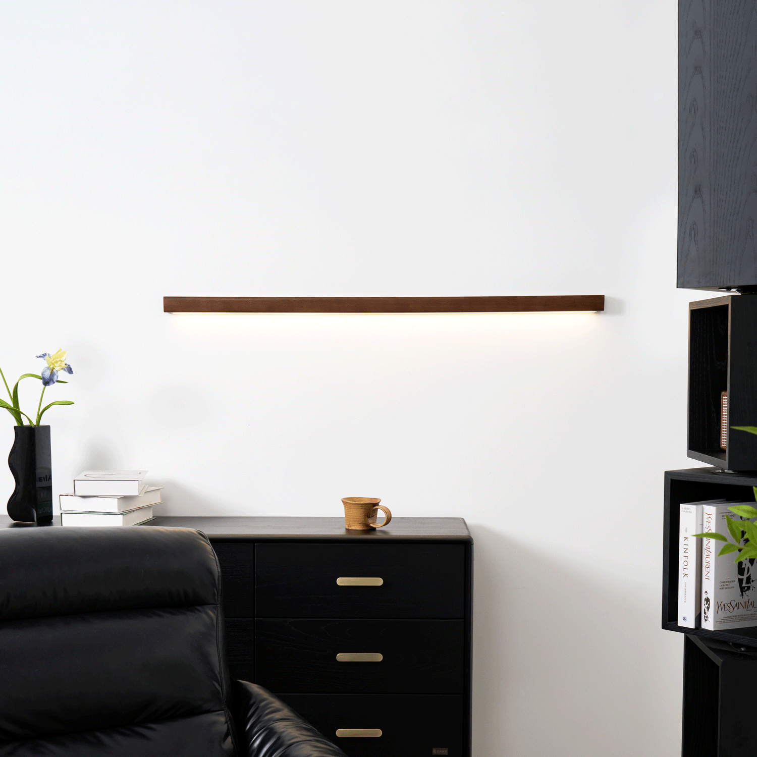 Wandlamp Scandinavisch Lineair met Geïntegreerde LED en Dubbele Montagemogelijkheid
