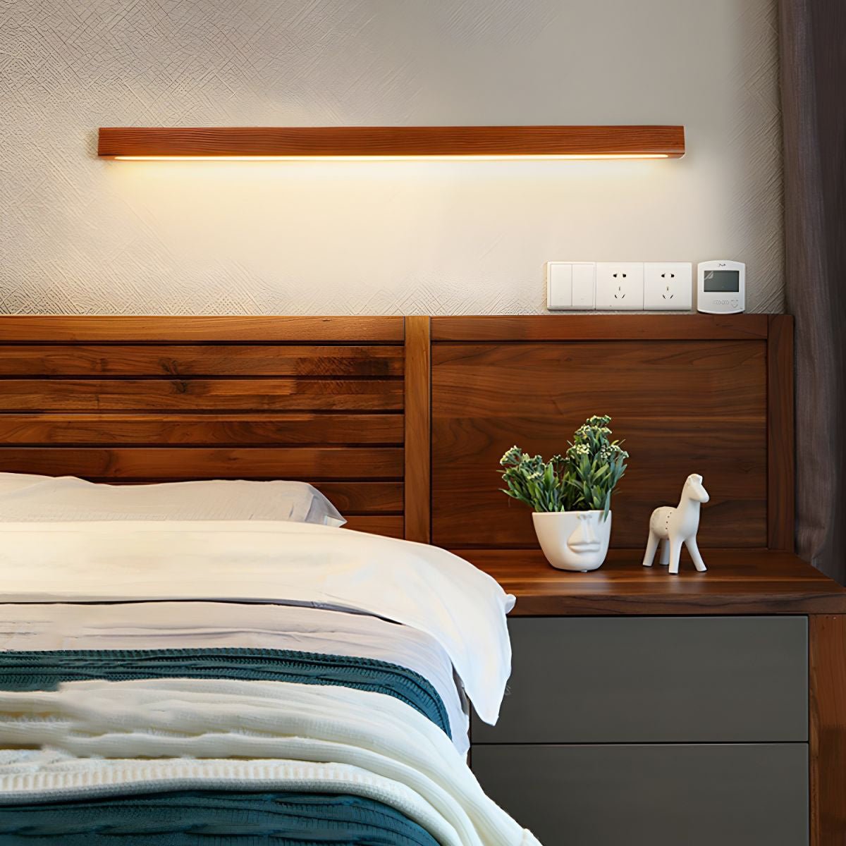 Wandlamp Scandinavisch Lineair met Geïntegreerde LED en Dubbele Montagemogelijkheid