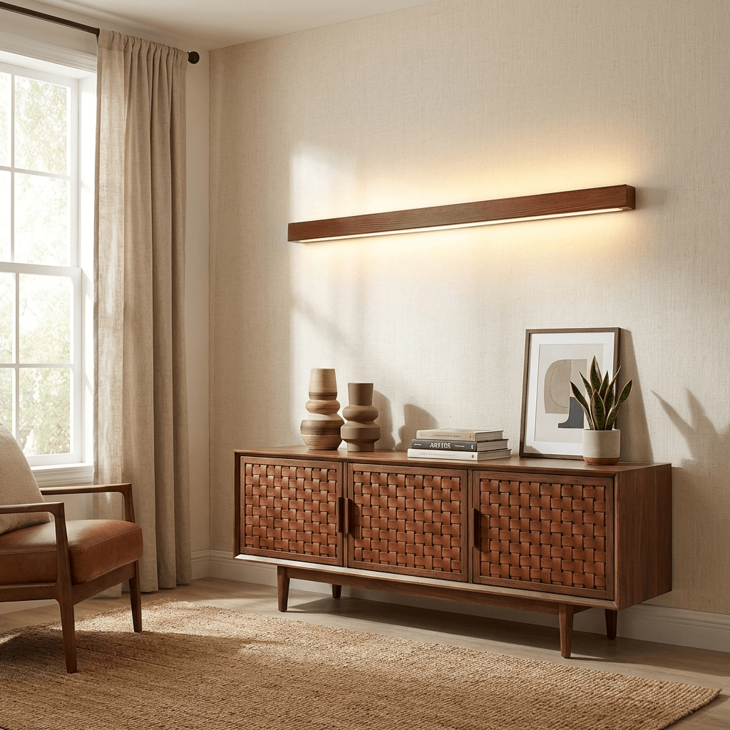 Wandlamp Scandinavisch Lineair met Geïntegreerde LED en Dubbele Montagemogelijkheid