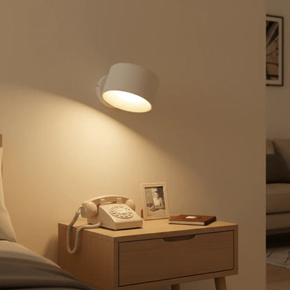 Wandlamp Scandinavisch met Draaibare Kap en Oplaadbare Batterij