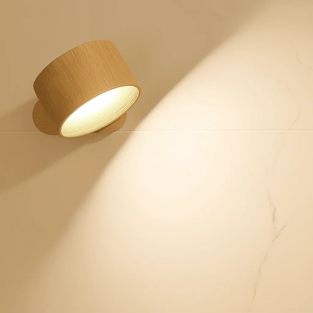 Wandlamp Scandinavisch met Draaibare Kap en Oplaadbare Batterij