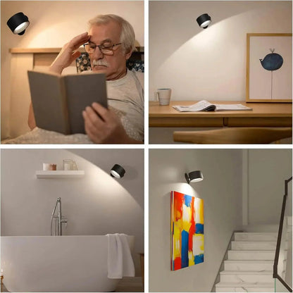 Wandlamp Scandinavisch met Draaibare Kap en Oplaadbare Batterij