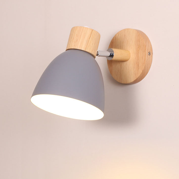 Wandlamp Scandinavisch met Draaibare Kap en Trekschakelaar