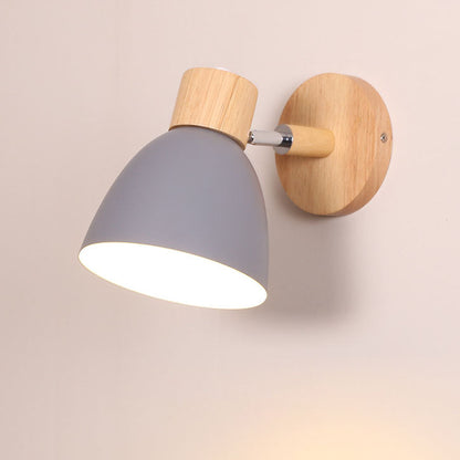 Wandlamp Scandinavisch met Draaibare Kap en Trekschakelaar