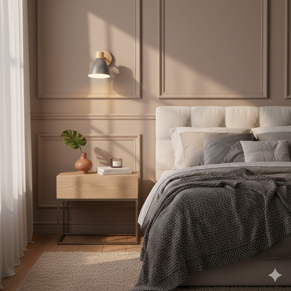 Wandlamp Scandinavisch met Draaibare Kap en Trekschakelaar