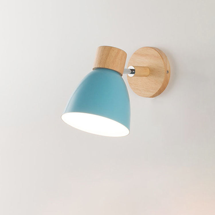 Wandlamp Scandinavisch met Draaibare Kap en Trekschakelaar