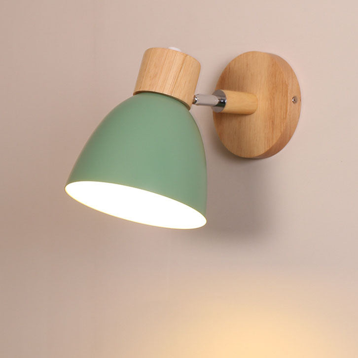 Wandlamp Scandinavisch met Draaibare Kap en Trekschakelaar