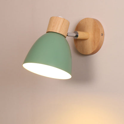 Wandlamp Scandinavisch met Draaibare Kap en Trekschakelaar