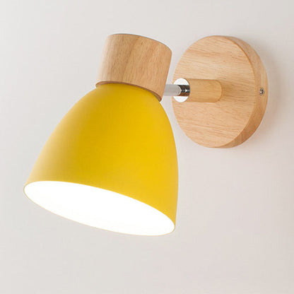 Wandlamp Scandinavisch met Draaibare Kap en Trekschakelaar