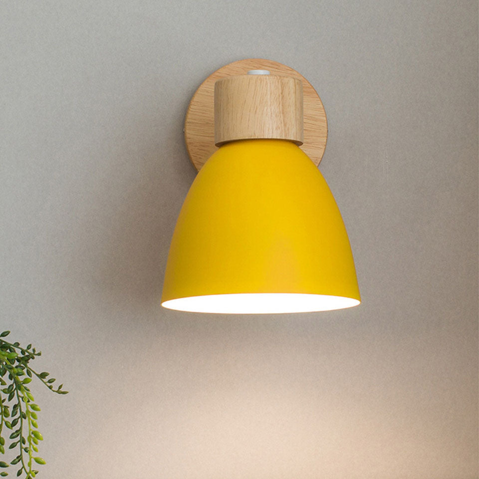 Wandlamp Scandinavisch met Draaibare Kap en Trekschakelaar