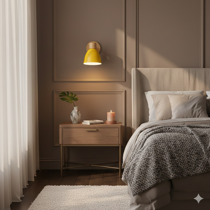 Wandlamp Scandinavisch met Draaibare Kap en Trekschakelaar