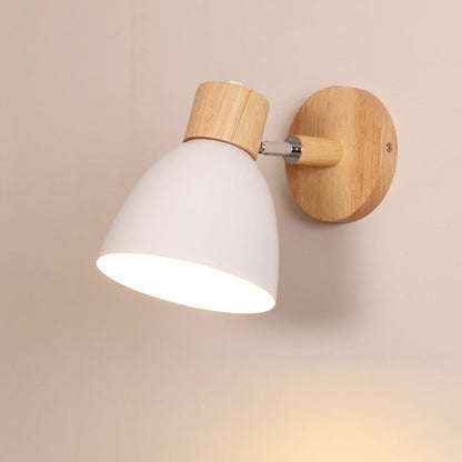 Wandlamp Scandinavisch met Draaibare Kap en Trekschakelaar