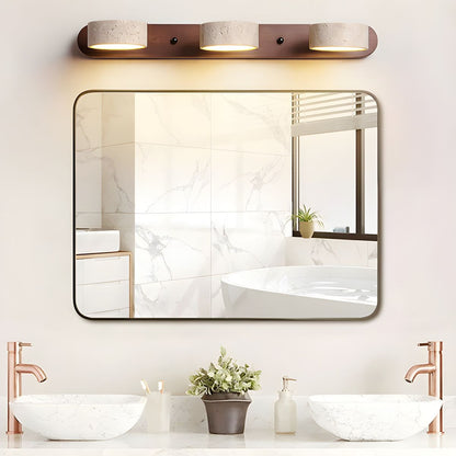 Wandlamp Scandinavisch met Draaibare Spotjes en Houten Basis