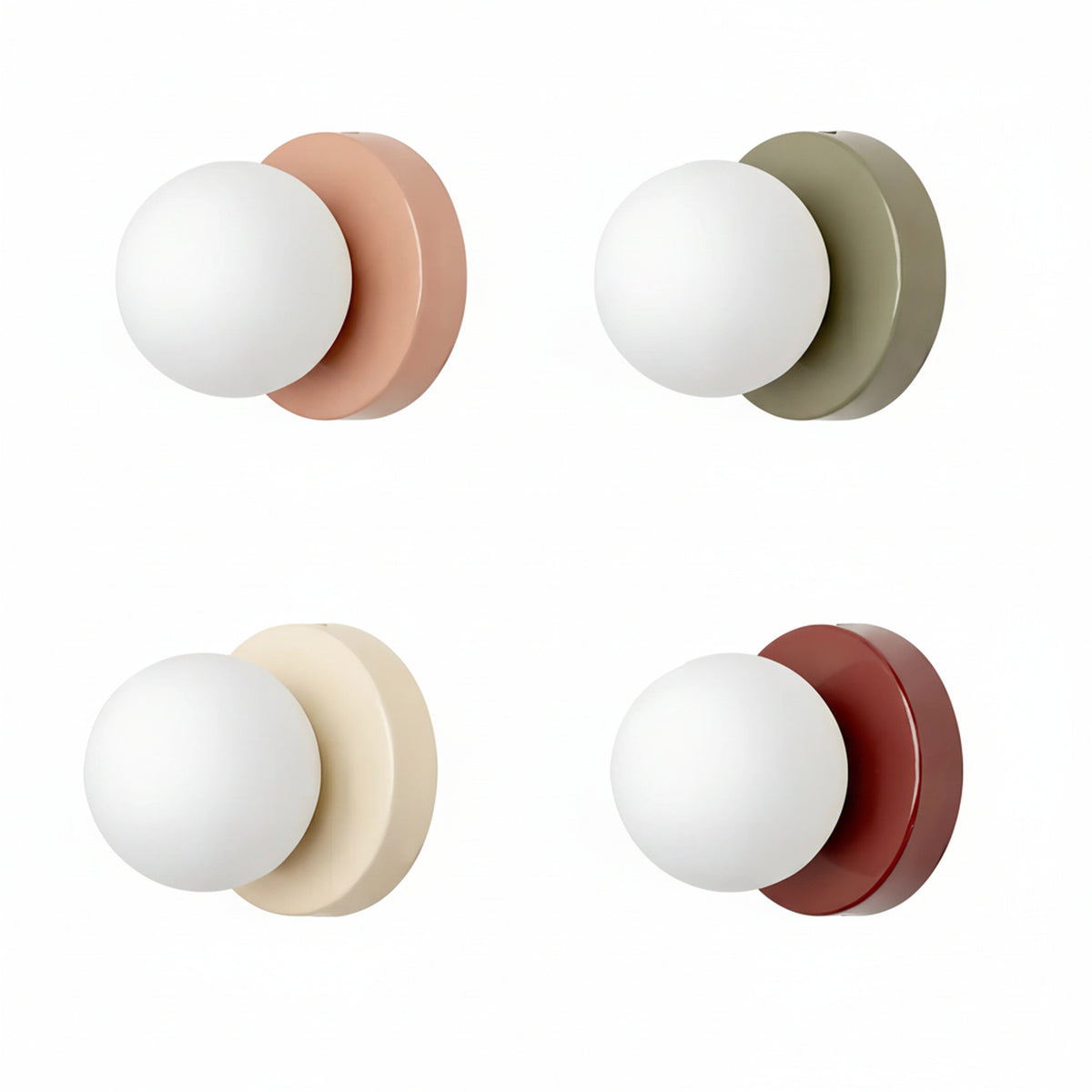 Wandlamp Scandinavisch Minimalistisch met Glazen Bol