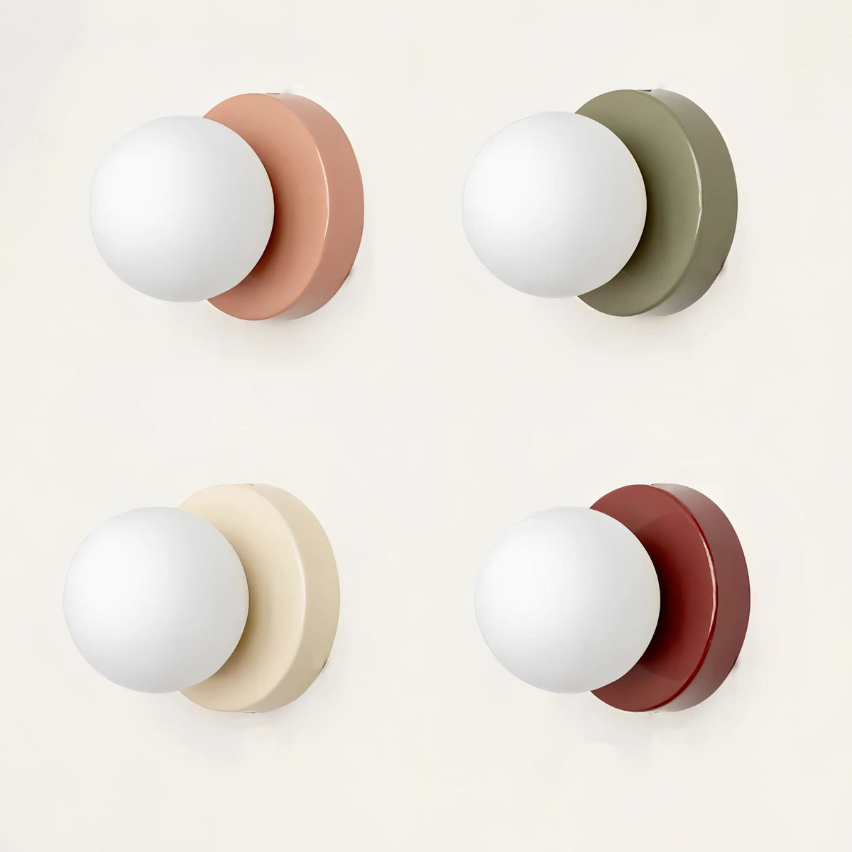 Wandlamp Scandinavisch Minimalistisch met Glazen Bol