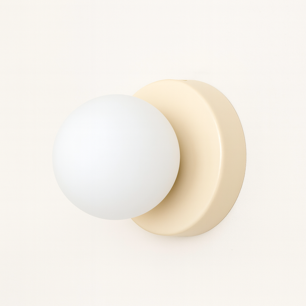 Wandlamp Scandinavisch Minimalistisch met Glazen Bol