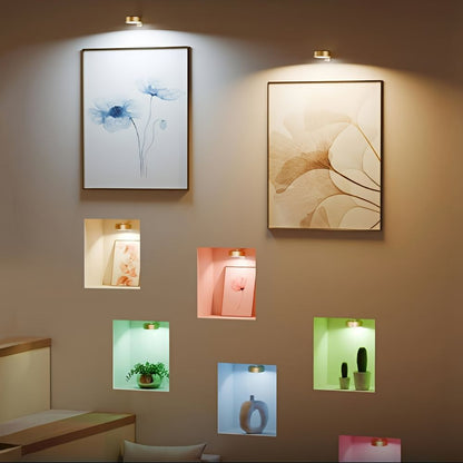 Wandlamp Schilderijlamp LED Spotlight Set met Afstandsbediening en Magnetische Bevestiging
