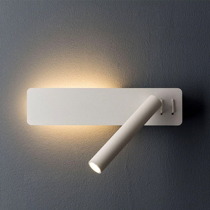 Wandlamp Slaapkamer Minimalistisch met Draaibare Leeslamp en Achtergrondverlichting