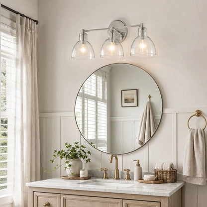 Wandlamp Vintage met Gehamerd Glazen Kap en Metalen Arm