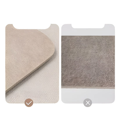 Wandpanelen Prikbord Vilt Ovaal met Streepdesign en Zelfklevende Bevestiging, 4-pack