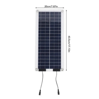 Zonnepaneel Oplader voor Auto, Camper en Boot met Zuignappen en Regelaar ##POS:5##